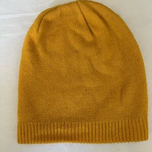 Mustard Yellow Knit Beanie